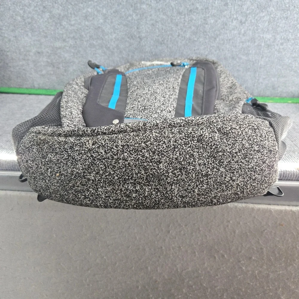 High Sierra Backpack Gray Blue Mesh Laptop School Bag